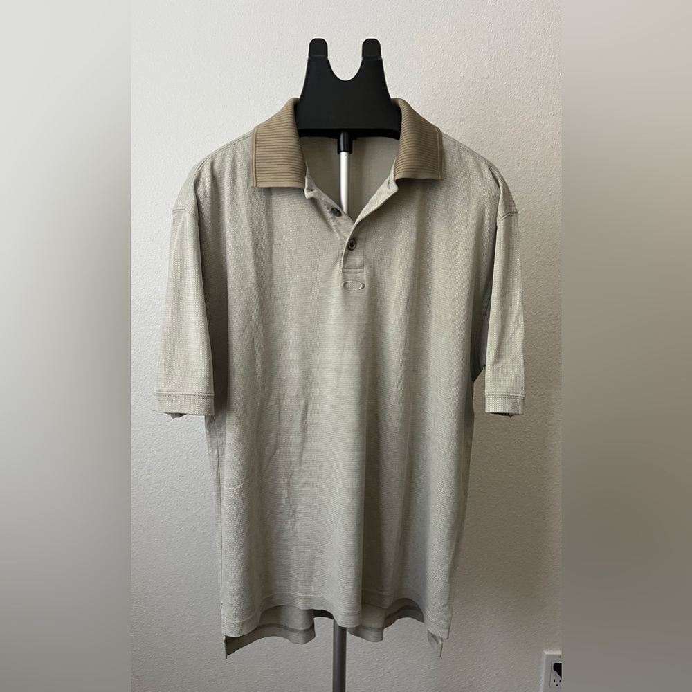 Oakley Men's Tan Polo Shirt